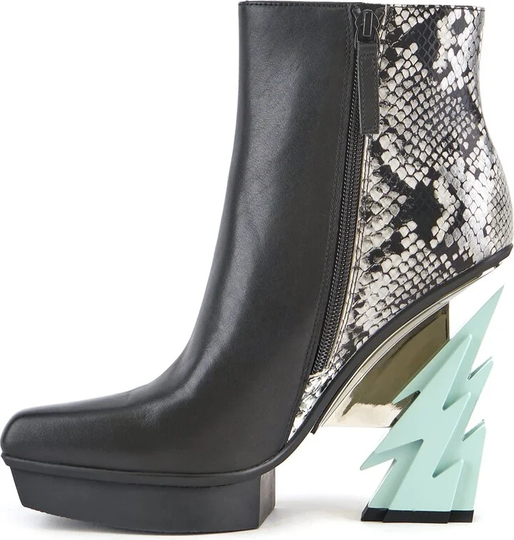 Glam Square Boot - Black Ii - Image 3