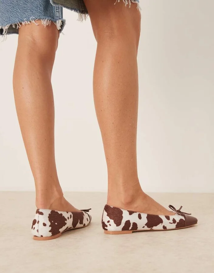 Glamorous ballet flats in cow print - Image 3
