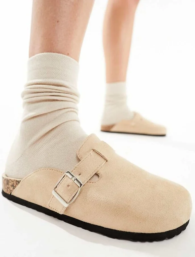 Glamorous mules in beige - Image 4