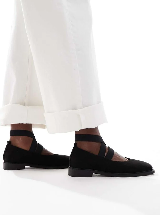 Glamorous square toe mary janes in black - Image 3