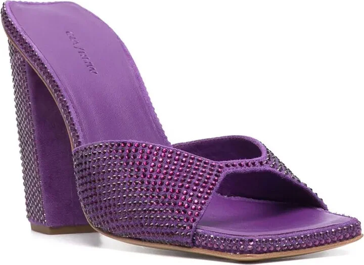 Glass-Crystal Embellished Sandals - Image 2