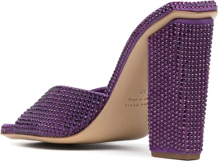 Glass-Crystal Embellished Sandals - Image 3