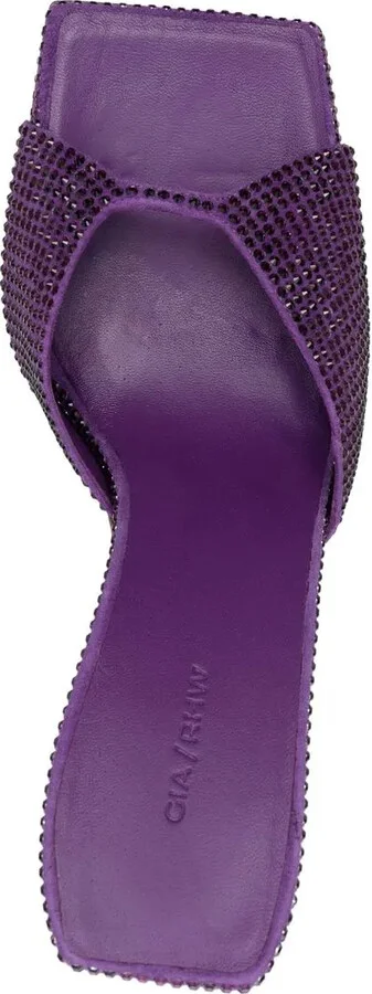 Glass-Crystal Embellished Sandals - Image 4