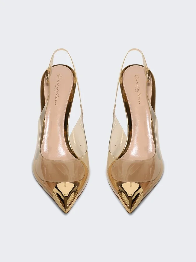 Glass Pumps Gold