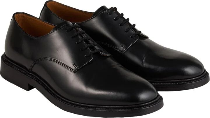 Glazed leather derbies - Image 2