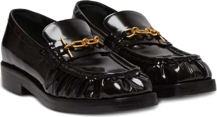 Glazed Leather Loafers - Image 2