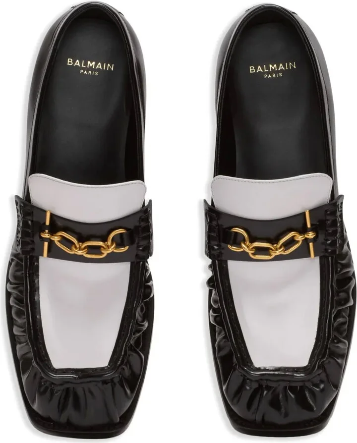 Glazed Leather Loafers - Image 4