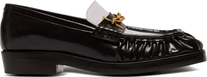 Glazed Leather Loafers