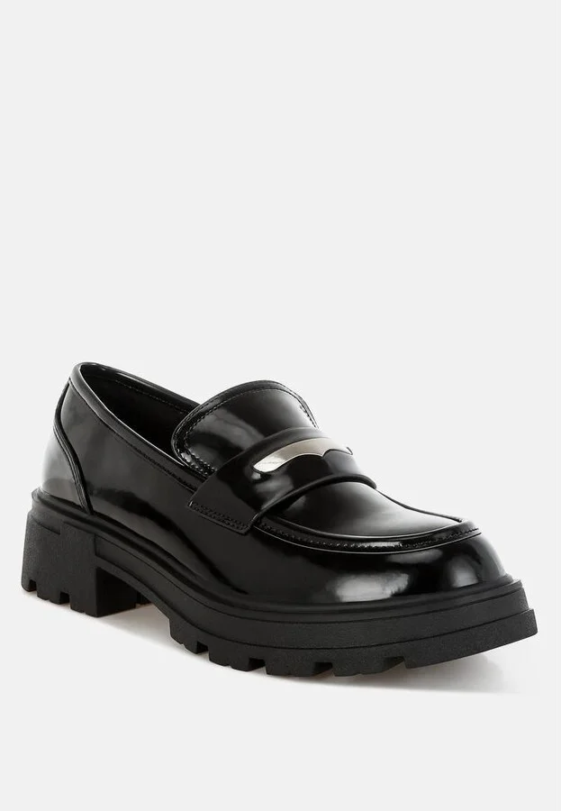 Gleam Stride Chunky Loafers