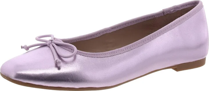 Glee Womens Leather Ballet Flats
