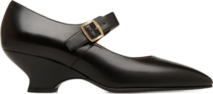 Glendy pointed-toe buckle pumps