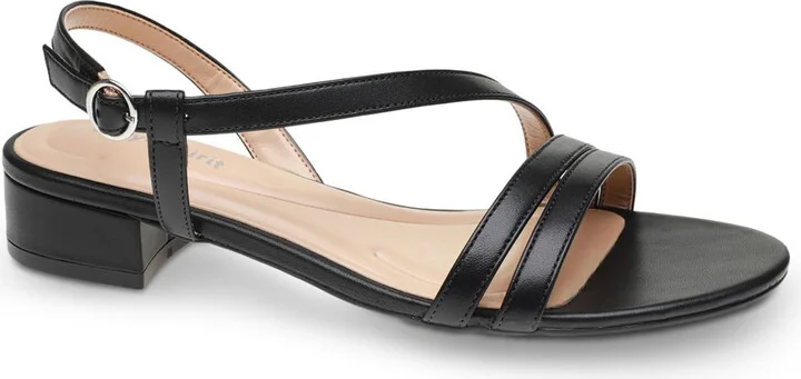 Glenni Womens Leather Slip On Heels