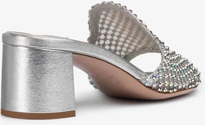 Glida 60 Fishnet Mule Sandals - Image 2