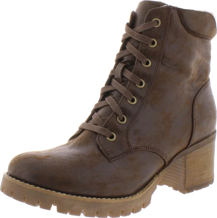 Glinda Womens Faux Leather Dressy Ankle Boots