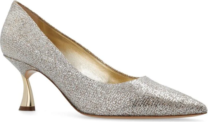 Glistening Pointed-toe Pumps - Image 2