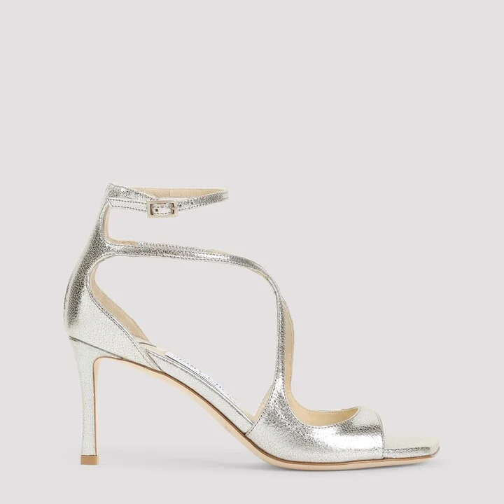 Glitter Azia 75 Leather Sandals