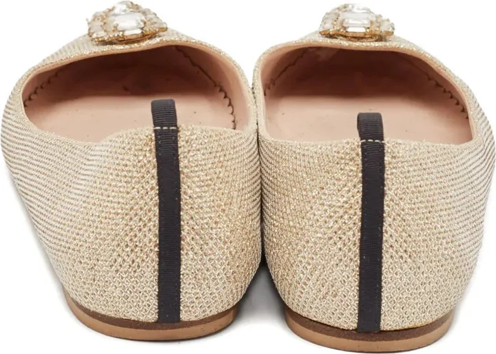 Glitter Crystal Ballet Flats - Image 4