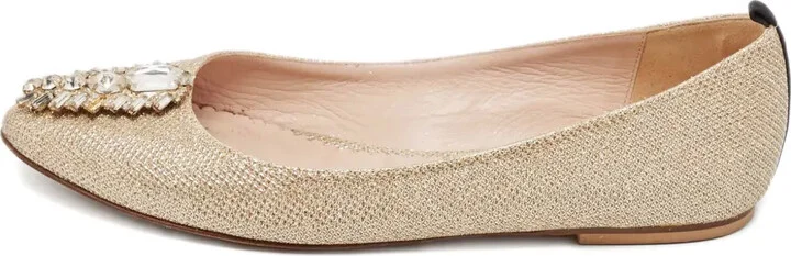 Glitter Crystal Ballet Flats