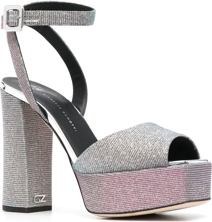 Glitter-Detail Heeled 125mm Sandals - Image 2