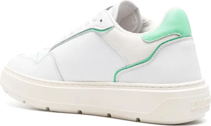Glitter-Detailed Leather Sneakers - Image 3