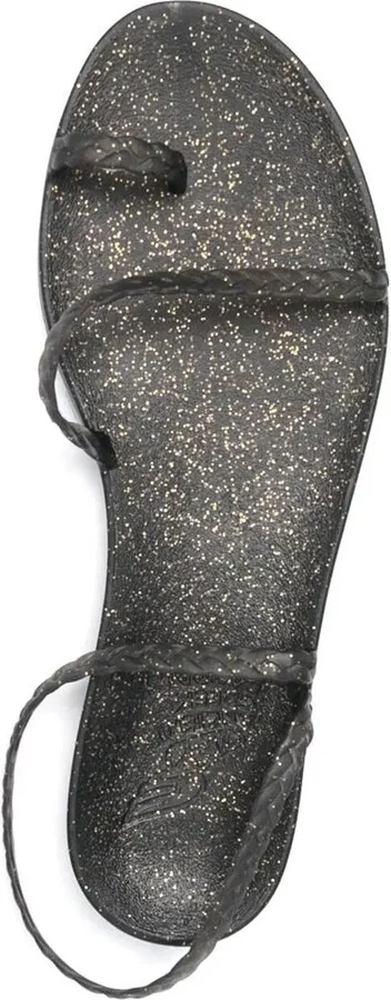 Glitter-Detailed Single-Toe Flip Flops - Image 4