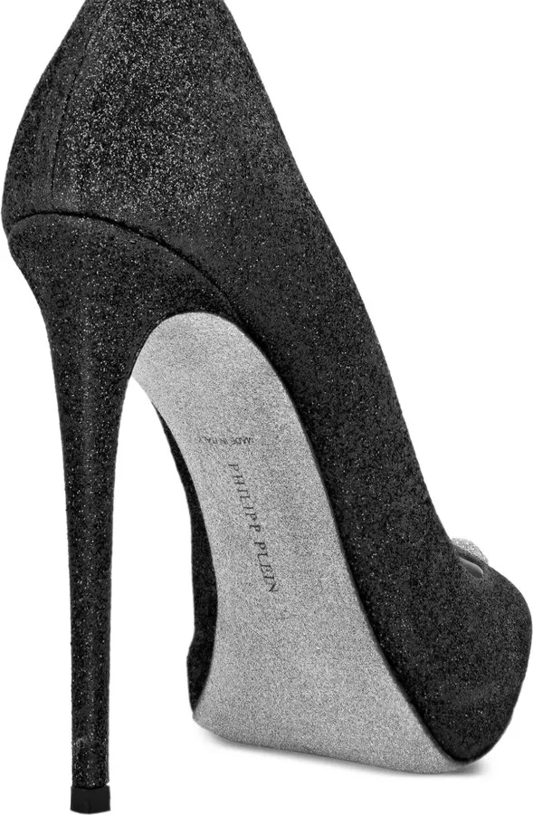 Glitter-Detailed Stiletto Pumps - Image 3