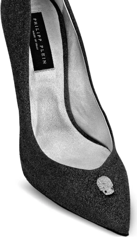 Glitter-Detailed Stiletto Pumps - Image 4