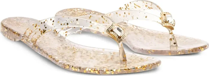 Glitter-Embellished Flat Sandals - Image 2