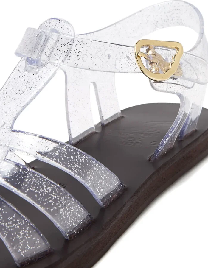 Glitter-Embellished Jelly Sandals - Image 3