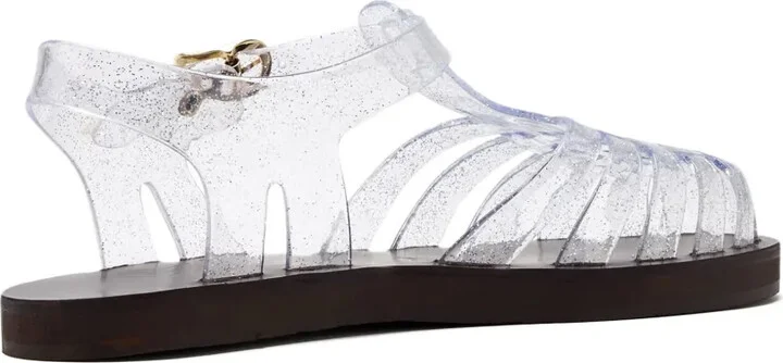 Glitter-Embellished Jelly Sandals - Image 4