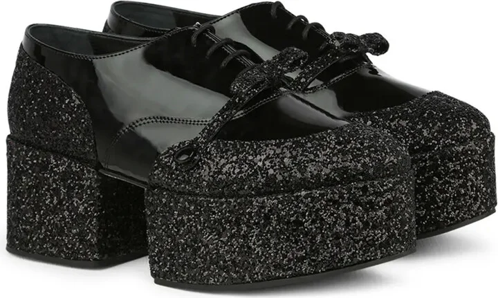 Glitter-Embellished Loafers - Image 2