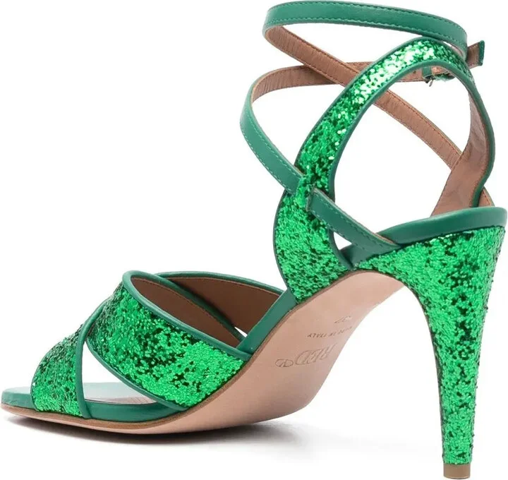 Glitter-Embellished Open-Toe Sandals - Image 3