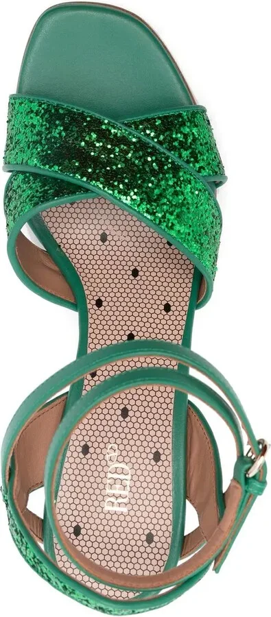 Glitter-Embellished Open-Toe Sandals - Image 4
