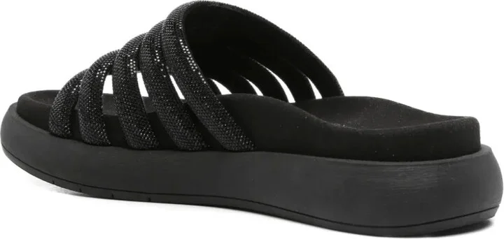 Glitter-Embellished Slip-On Sandals - Image 3