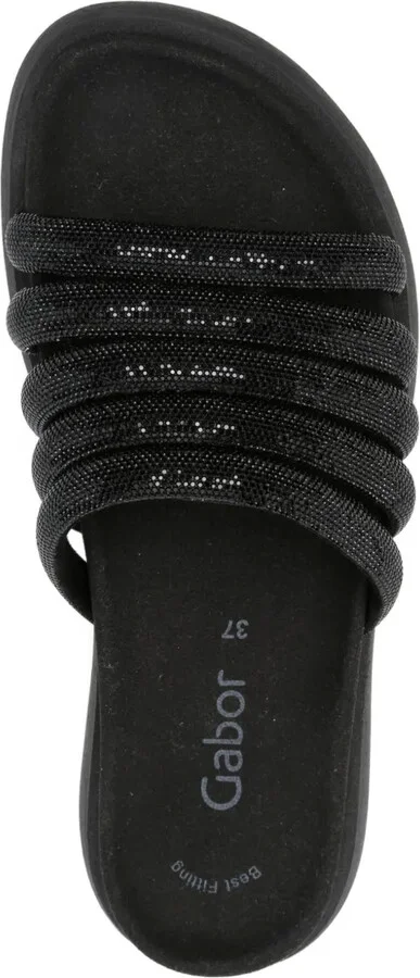 Glitter-Embellished Slip-On Sandals - Image 4