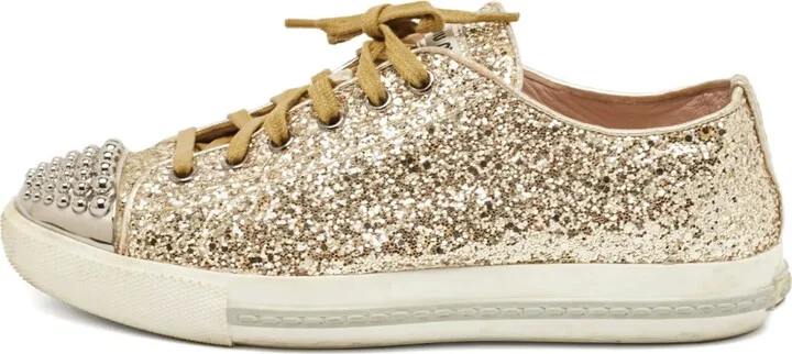 Glitter-Embellished Sneakers