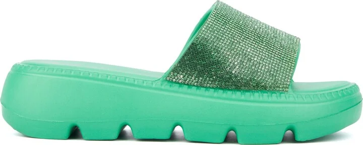 Glitter Gaze Platform Slide Sandal - Image 4