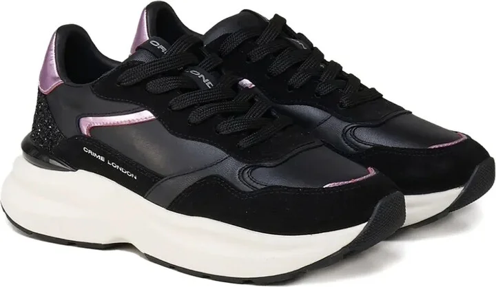 Glitter-Insert Platform Sneakers - Image 2