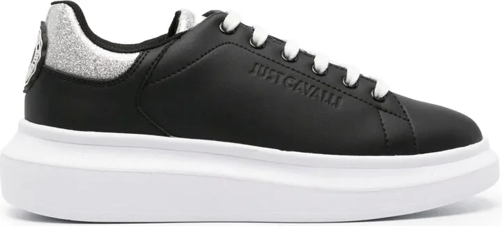 Glitter Lace-Up Sneakers