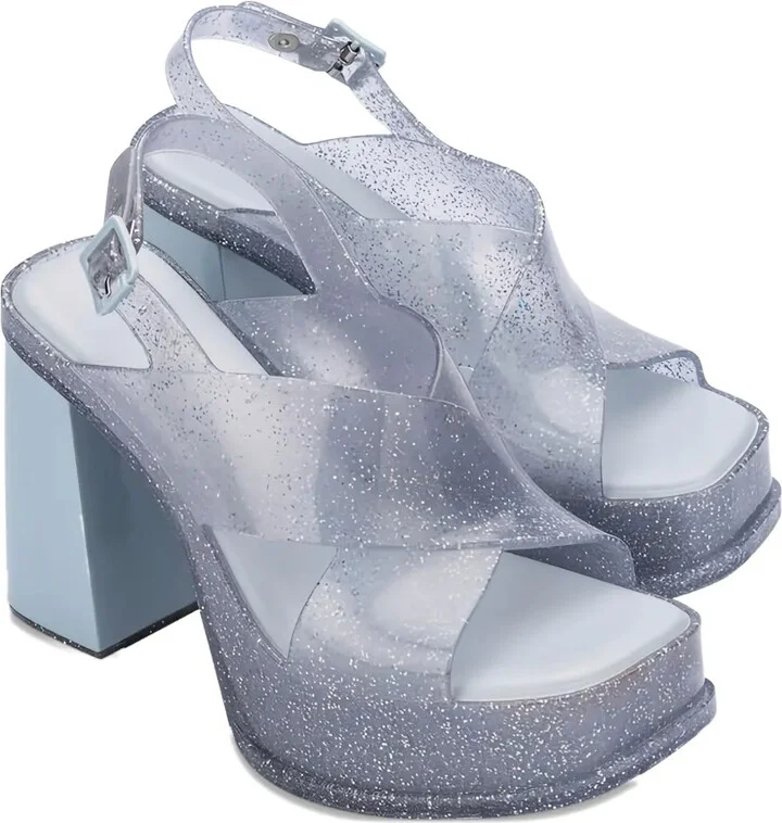 Glitter Platform Pumps - Image 4