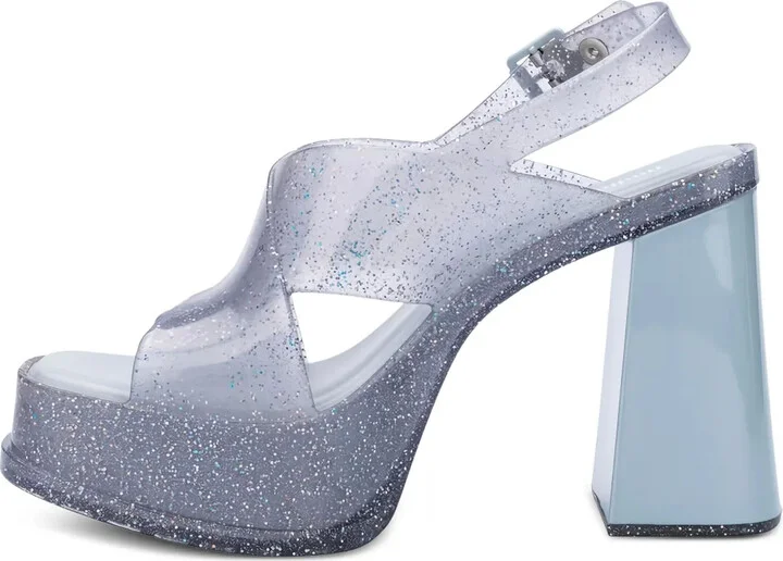 Glitter Platform Pumps