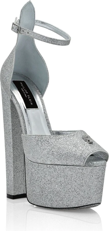 Glitter Platform Sandals Hi-Heels