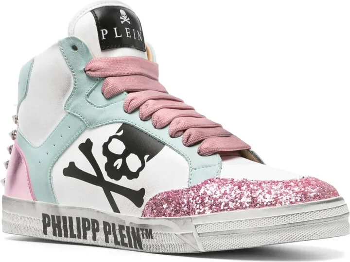 Glitter Retrokickz TM leather sneakers - Image 2