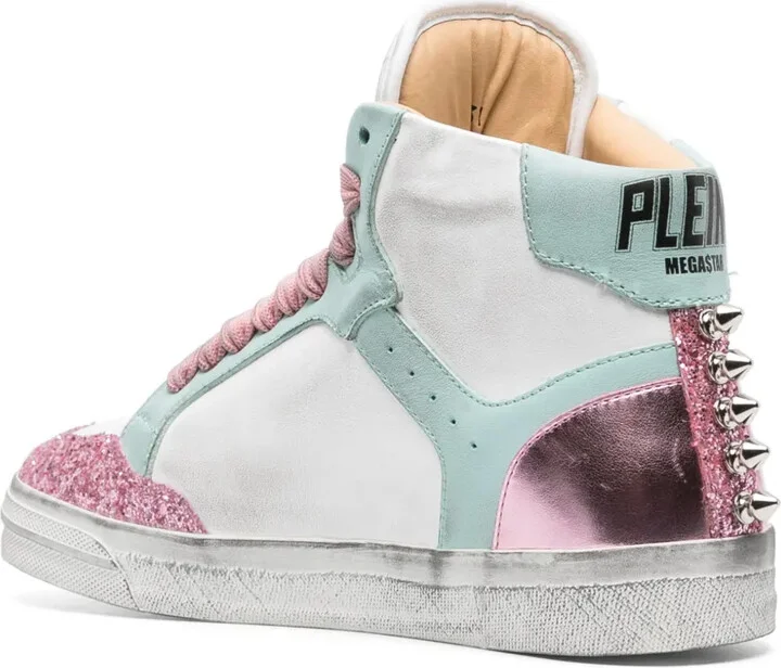 Glitter Retrokickz TM leather sneakers - Image 3