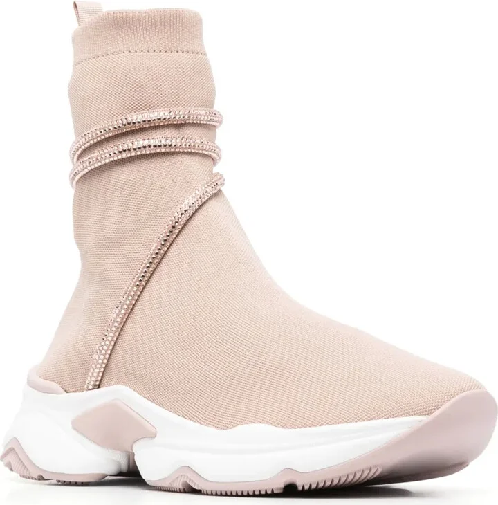 Glitter-Wrap Sock-Ankle Sneakers - Image 2
