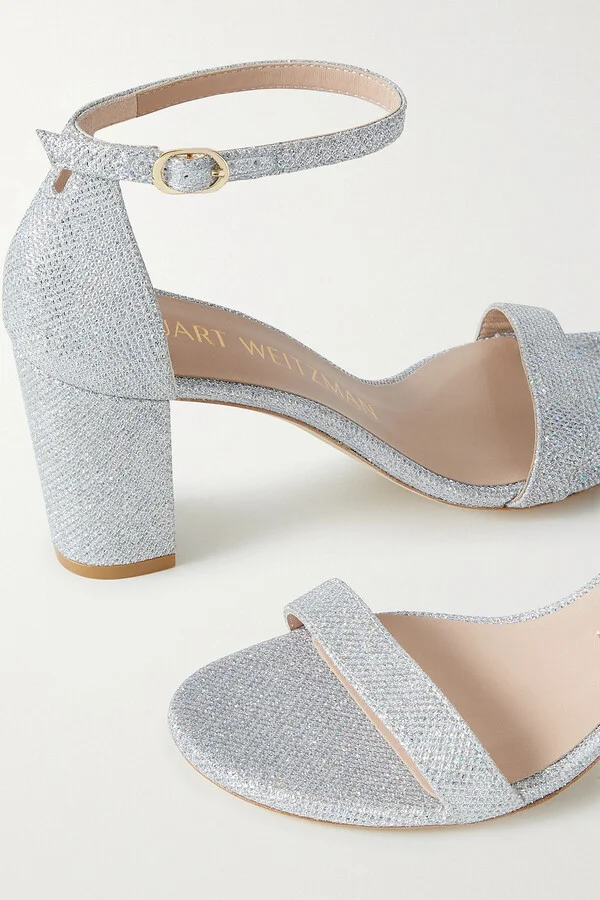 Glittered mesh sandals - Image 4