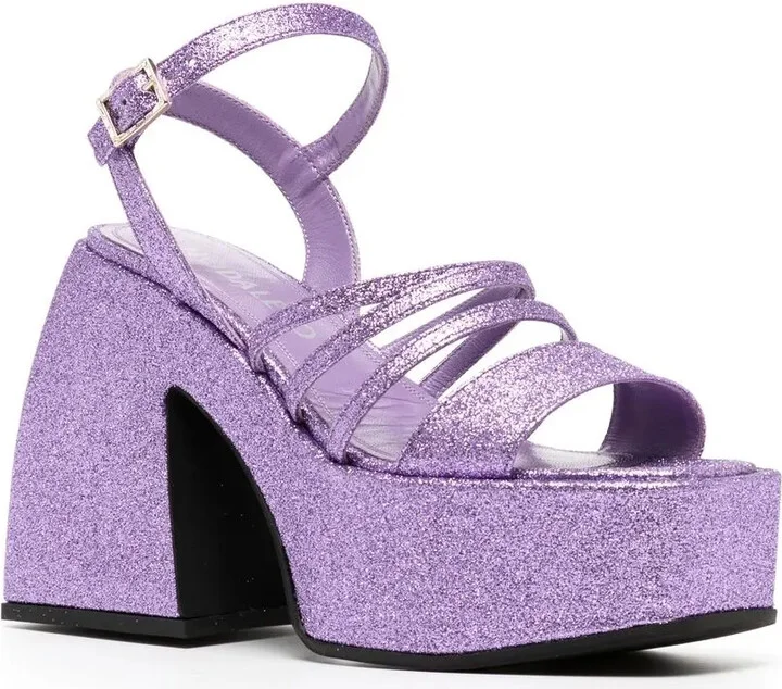 Glittered Platform Pumps - Image 2
