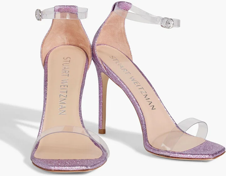 Glittered woven and PVC sandals - Image 2