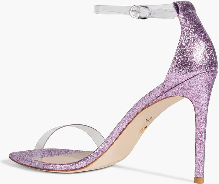 Glittered woven and PVC sandals - Image 3