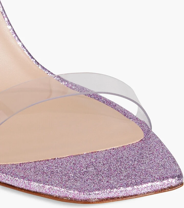 Glittered woven and PVC sandals - Image 4